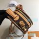 New Copy L---V Mini Boite Chapeaux Brown&Yellow Genuine Leather Women's Round Cakes Packages  (8)_th.jpg